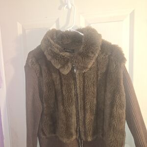Brown Teddy Jacket for Women